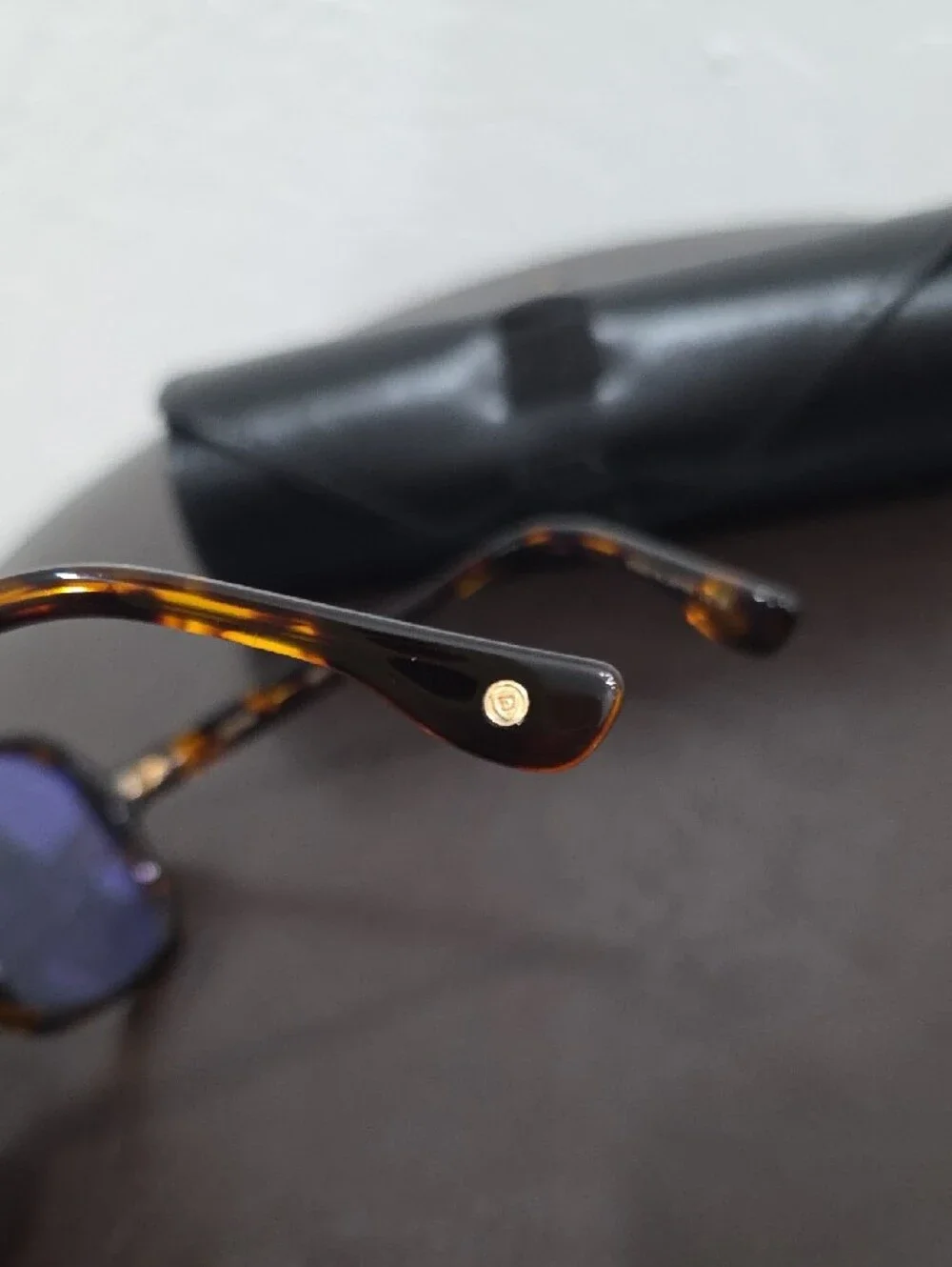 DITA Tortoiseshell Frame Sunglasses with Light Blue Lenses Men Or Women